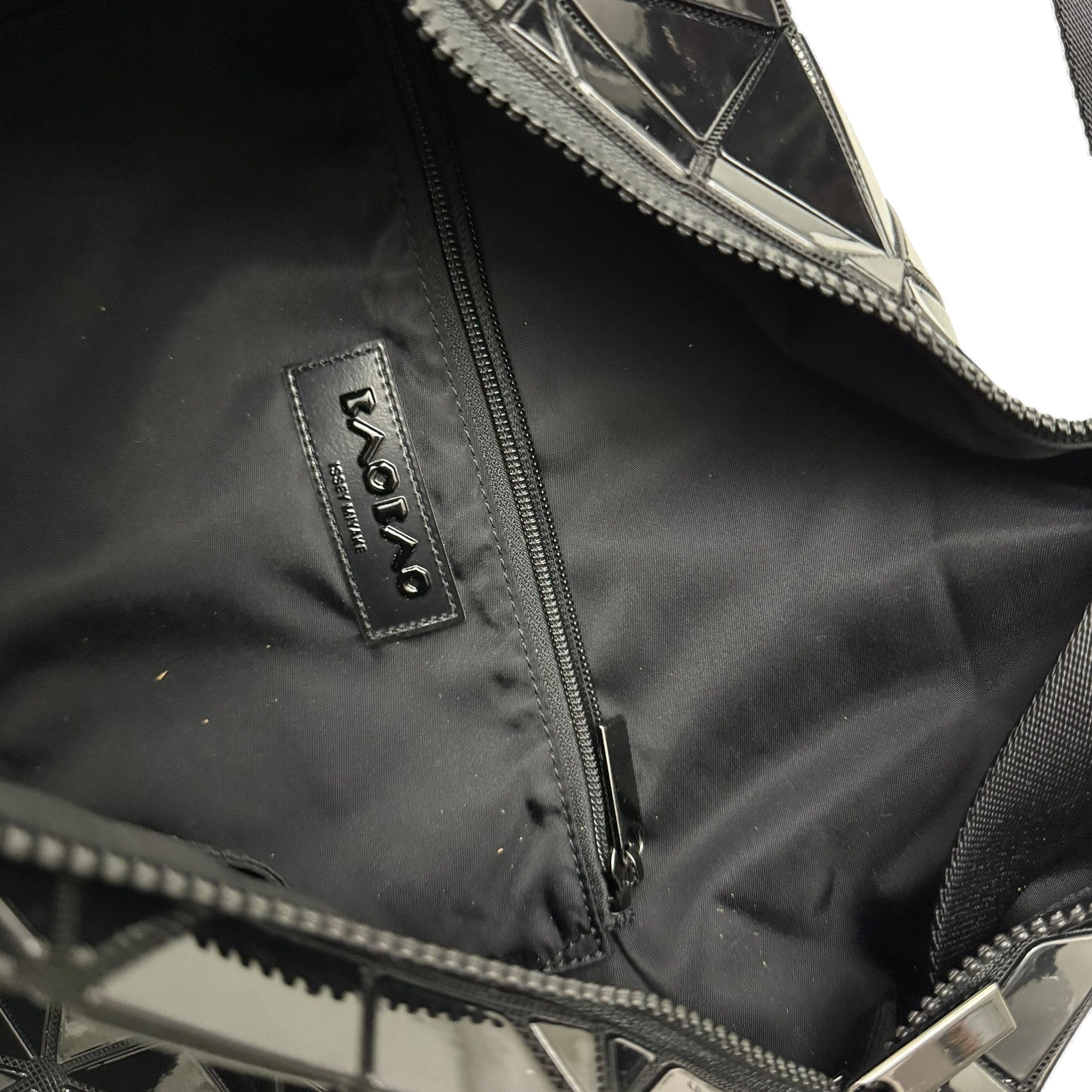 Bao Bao Issey Miyake Geometric-Panelled Large Cross Body Bag Black