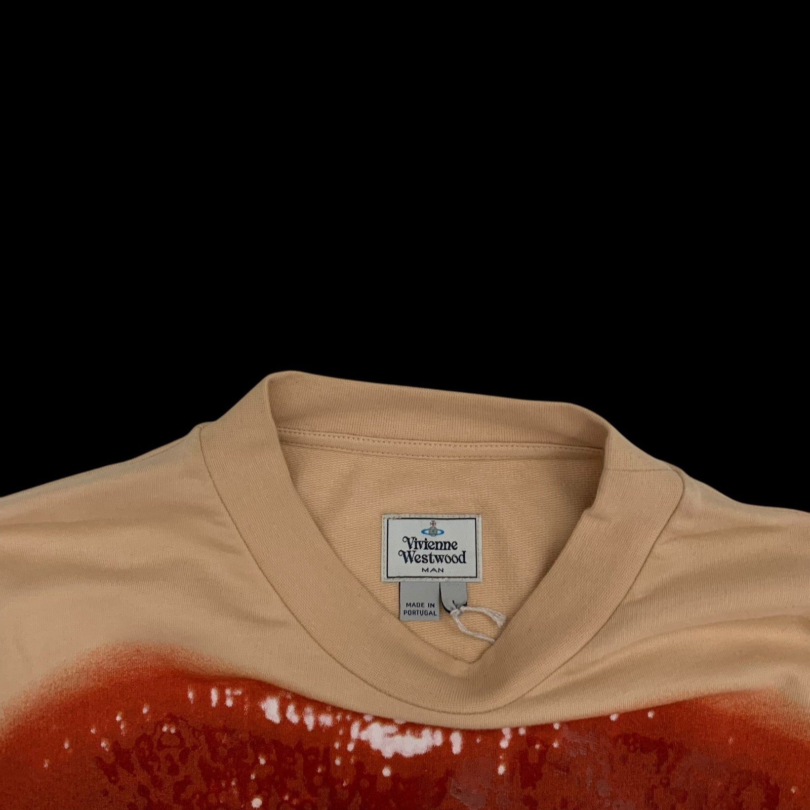 Vivienne Westwood Lip Print Sweatshirt Nude (Fits M-L)
