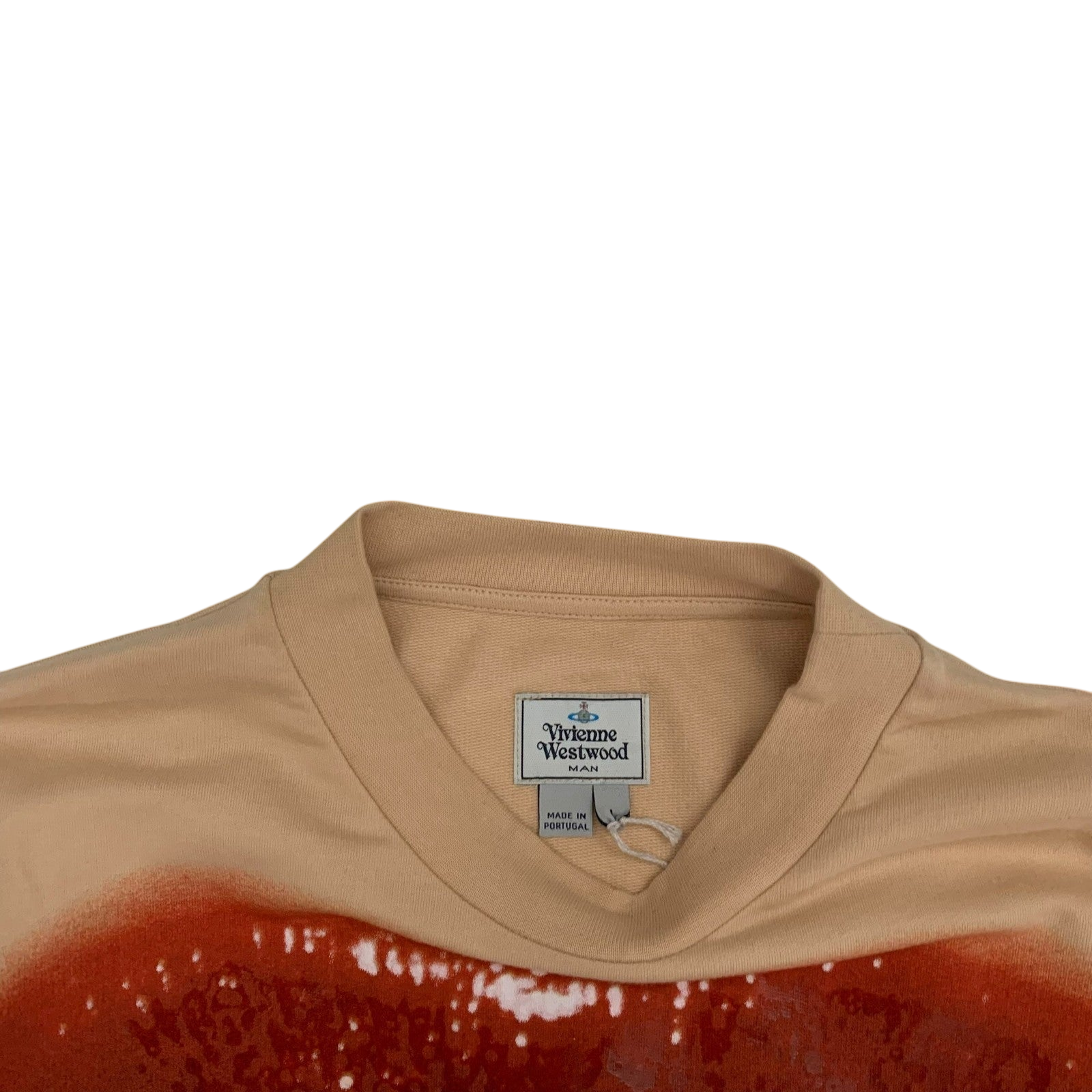 Vivienne Westwood Lip Print Sweatshirt Nude (Fits M-L)