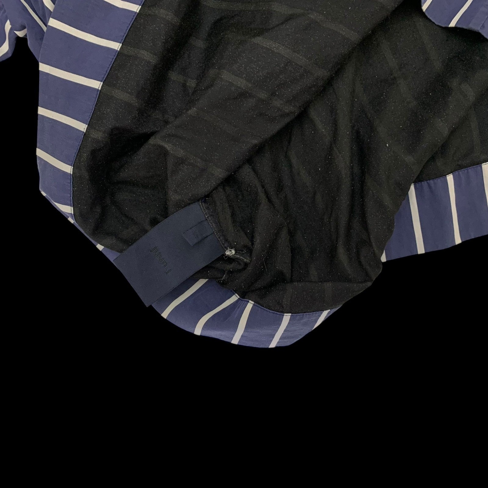 Juun.j Double-Layered Striped T-Shirt Navy/White (Fits XL)