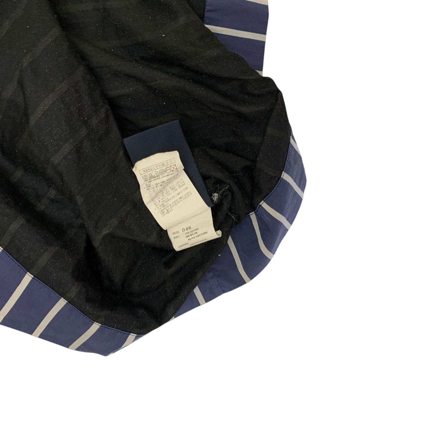 Juun.j Double-Layered Striped T-Shirt Navy/White (Fits XL)