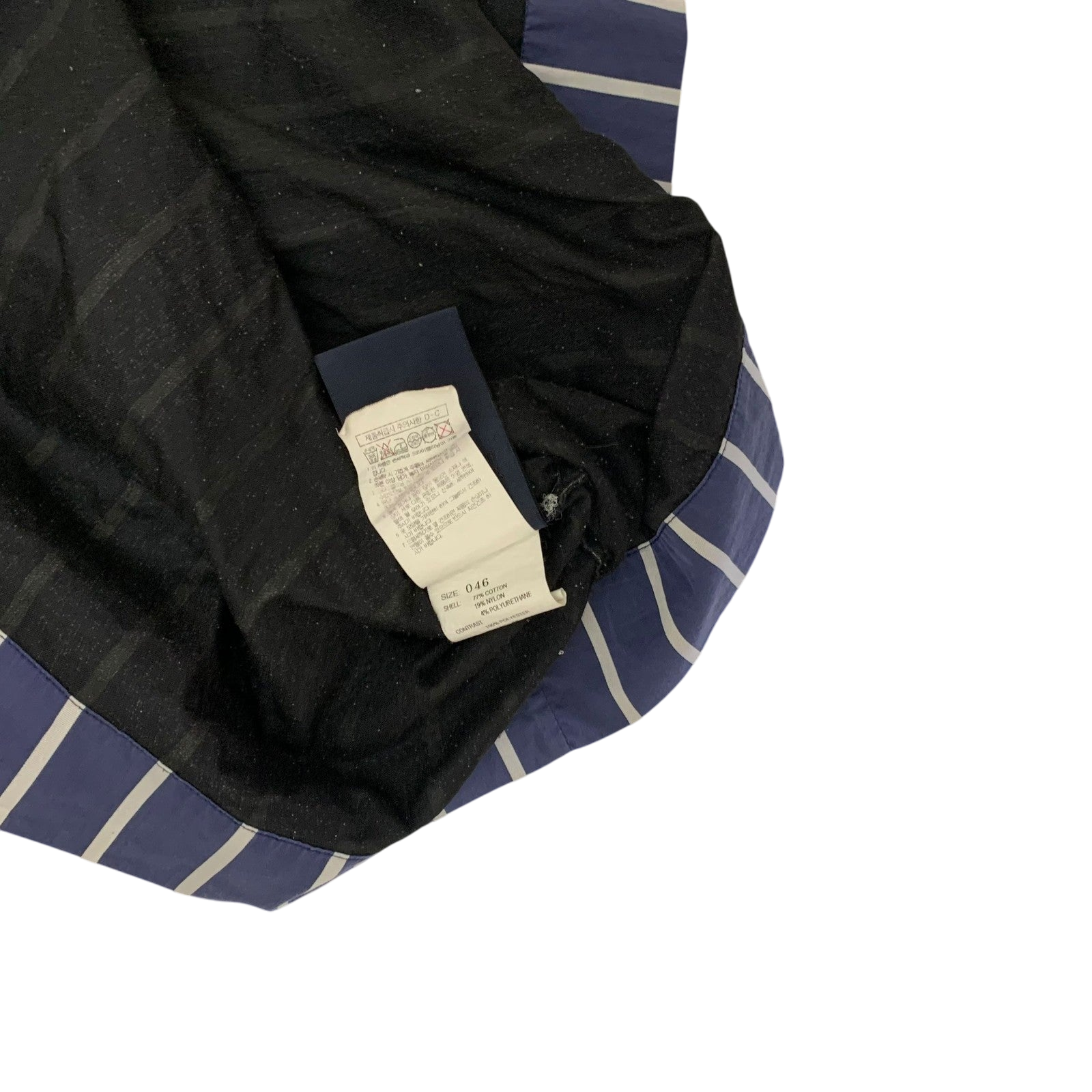 Juun.j Double-Layered Striped T-Shirt Navy/White (Fits XL)