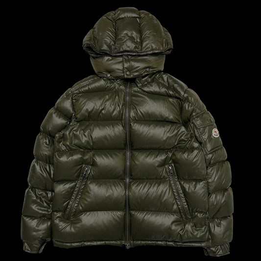Moncler Maya Quilted Nylon Down Jacket Olive Green (Fits M-L)
