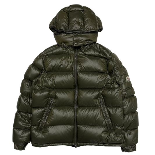 Moncler Maya Quilted Nylon Down Jacket Olive Green (Fits M-L)