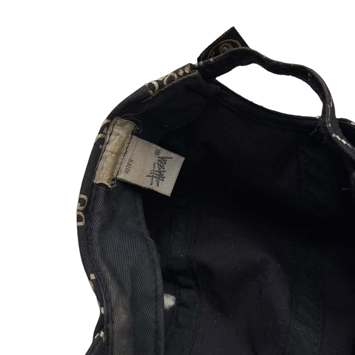 Stussy Vintage 2001 ‘Stucci’ Monogram Cap Black