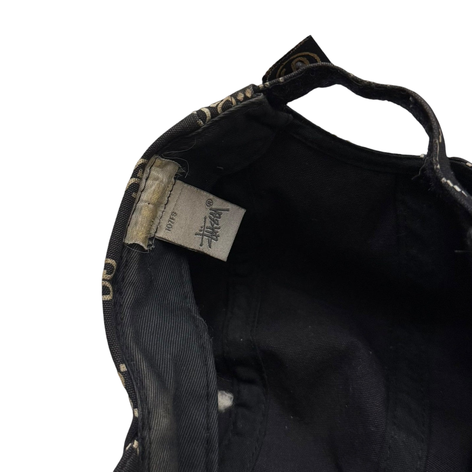 Stussy Vintage 2001 ‘Stucci’ Monogram Cap Black
