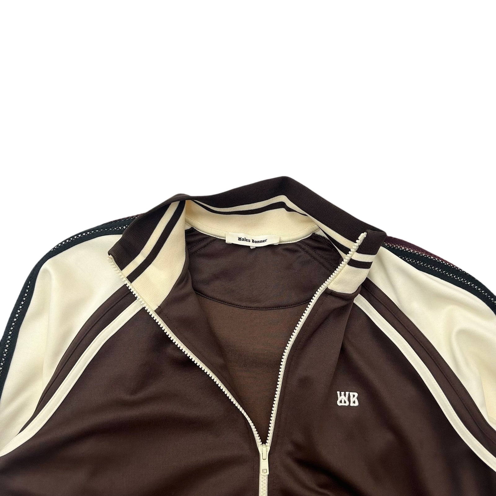Wales Bonner Kola Track Jacket ‘Brown / Ivory' (Fits M)