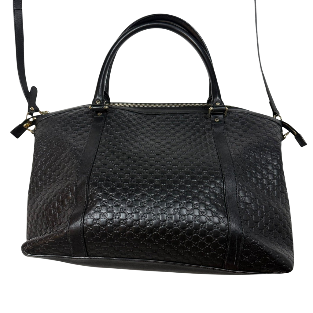 Gucci Microguccissima Large Dome Leather Bag Black