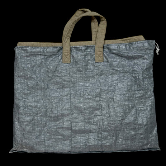 Comme Des Garçons 90s Metallic Tarpaulin & Canvas Double Layer Bag