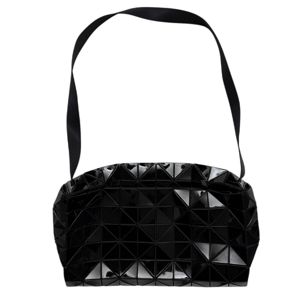Bao Bao Issey Miyake Geometric-Panelled Large Cross Body Bag Black
