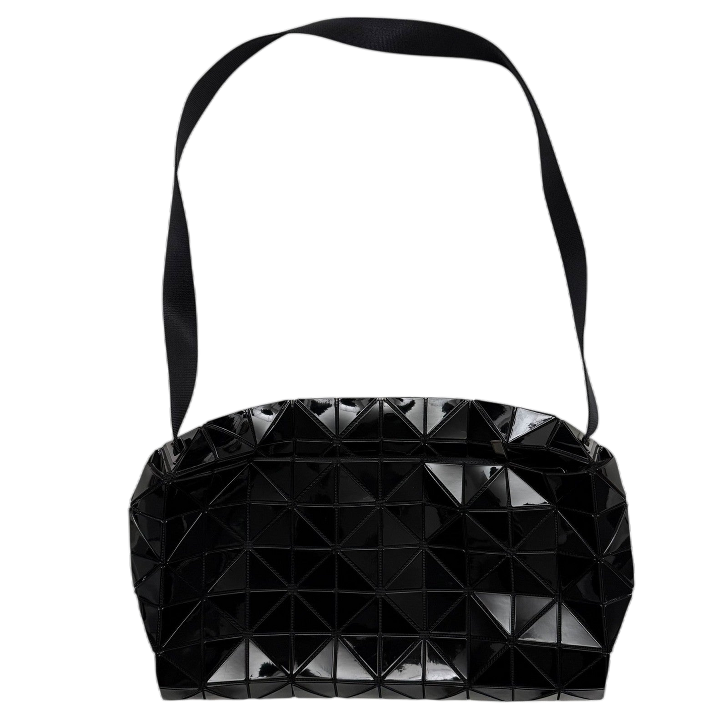 Bao Bao Issey Miyake Geometric-Panelled Large Cross Body Bag Black