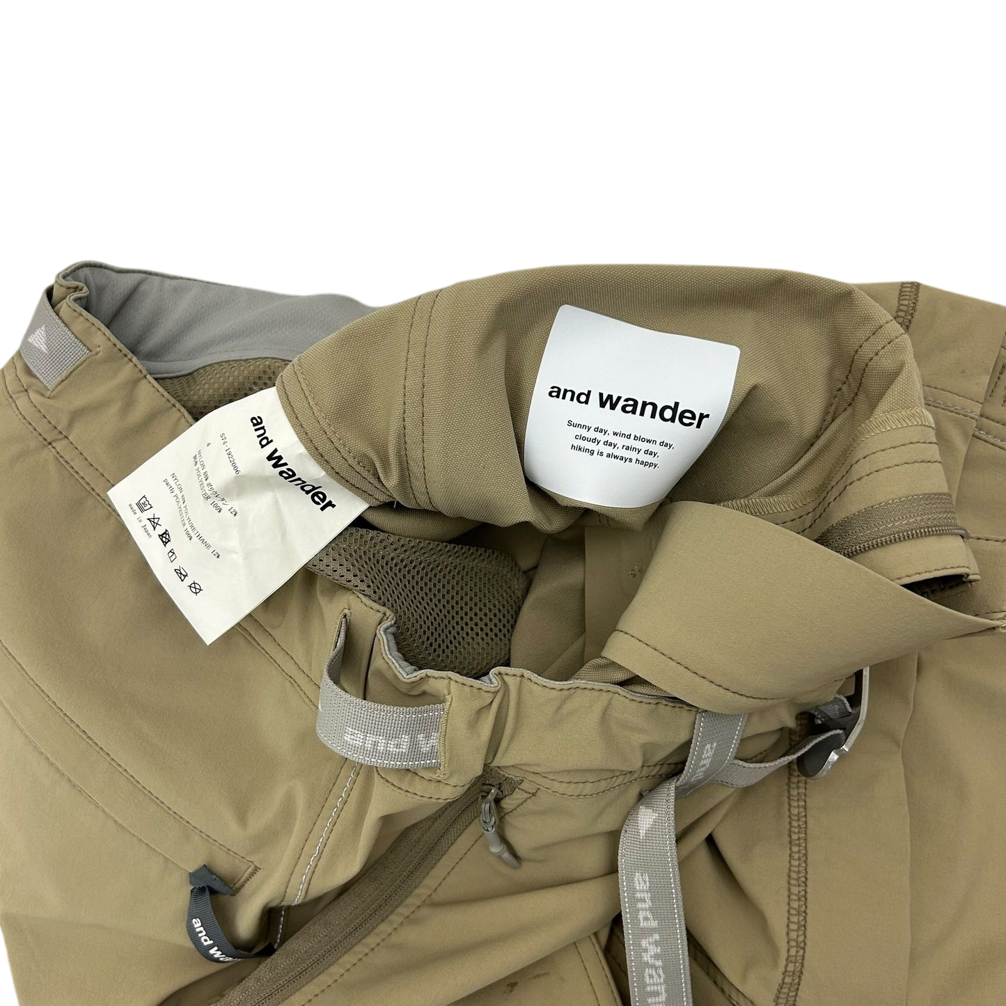 And Wander Trek 2 Pants Beige (Fits L)