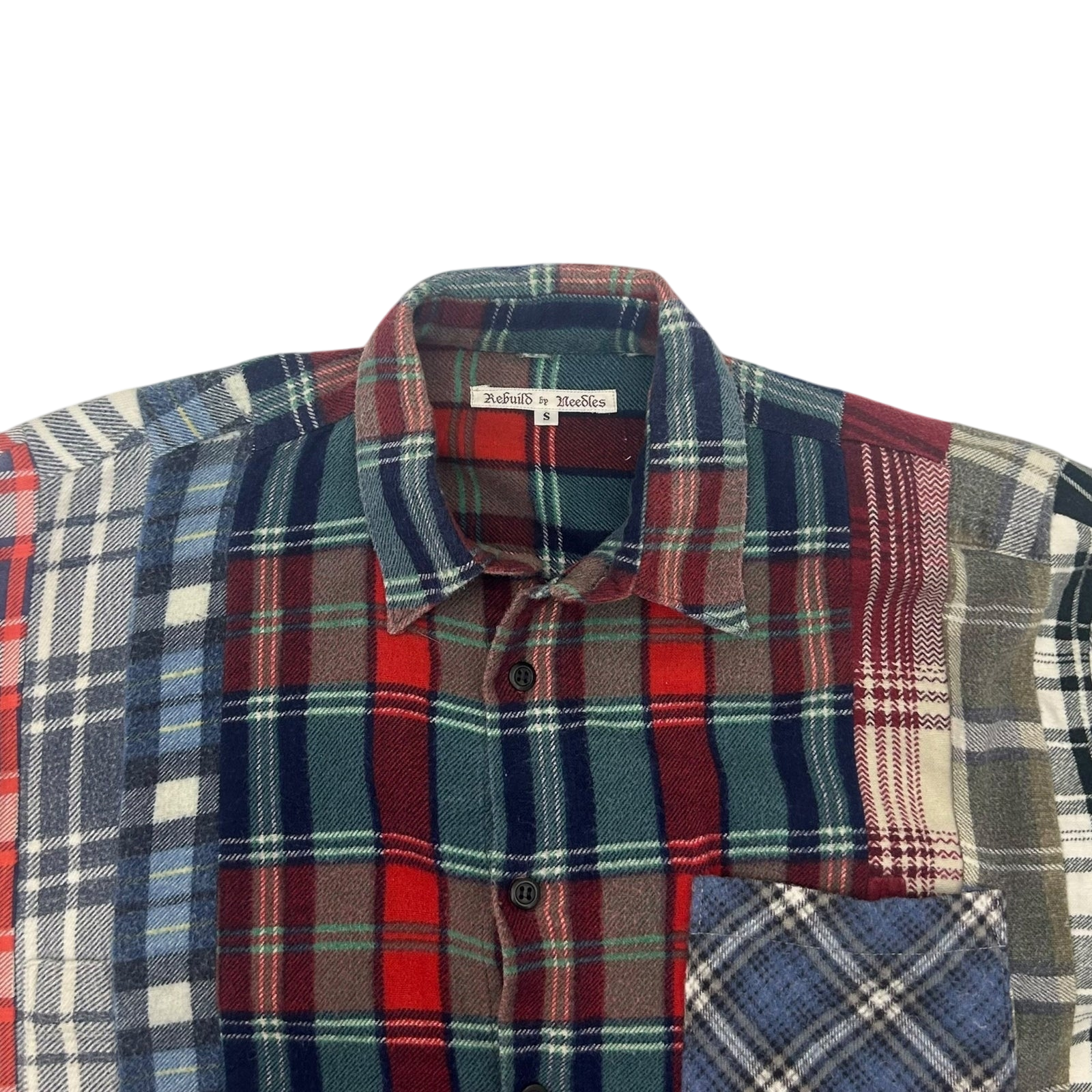 Needles Rebuild 7 Cut Flannel Shirt (Fits S/M)