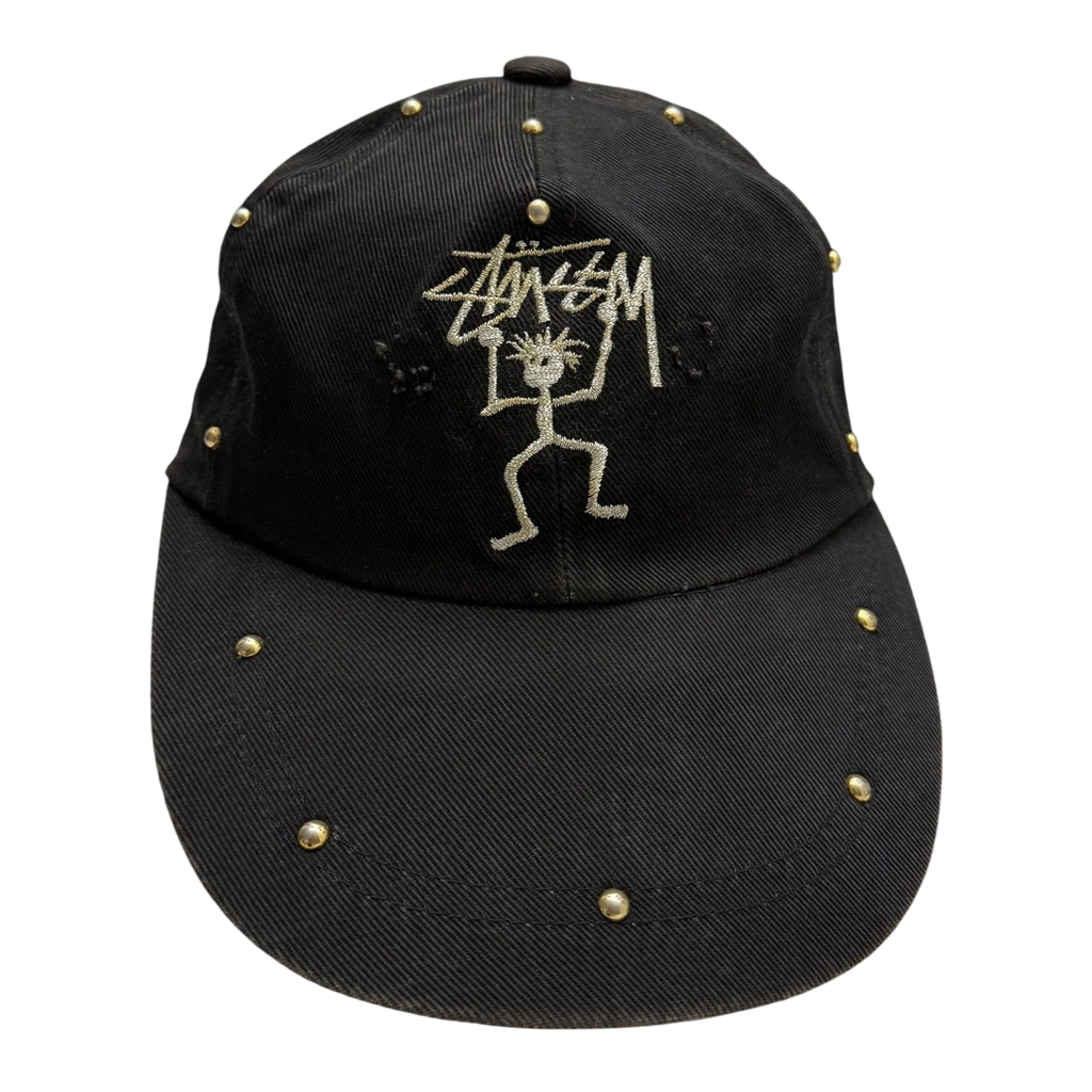 Stussy Vintage 90s Custom-Studded Cap Black