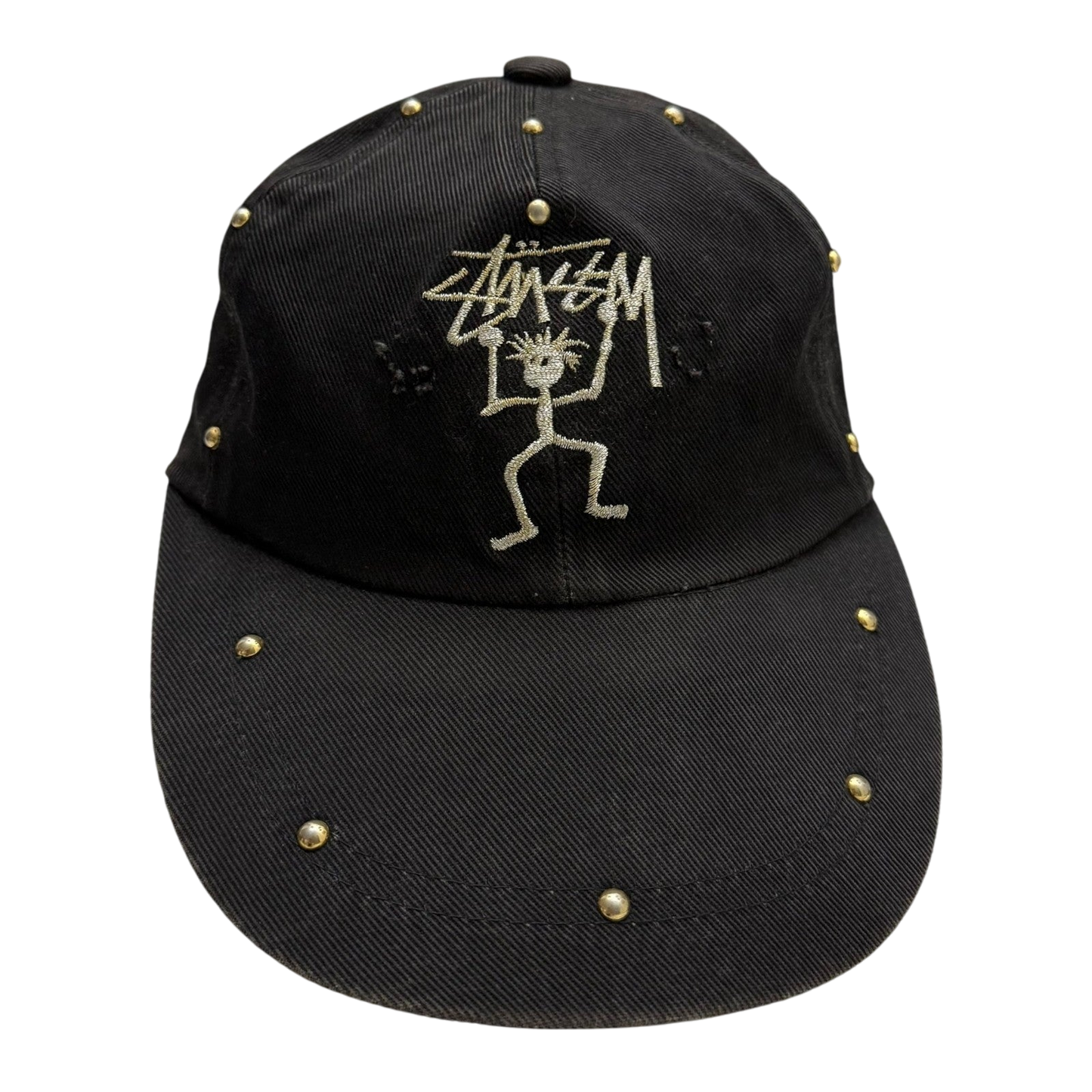Stussy Vintage 90s Custom-Studded Cap Black