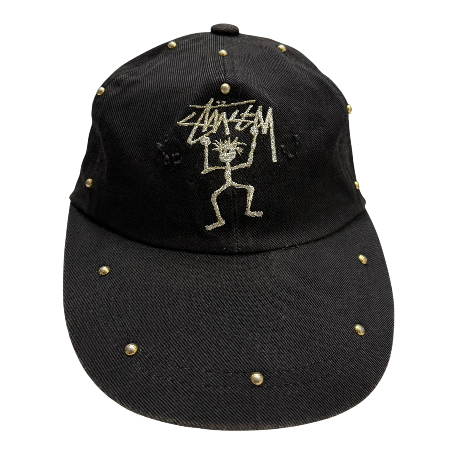 Stussy Vintage 90s Custom-Studded Cap Black