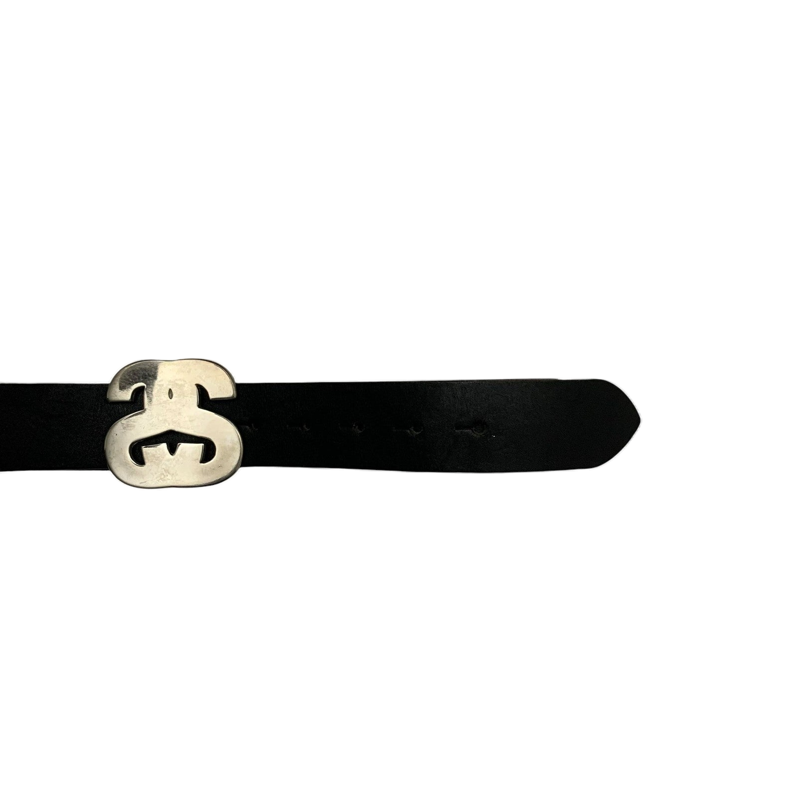 Stussy Vintage 90s Sista SS Logo Leather Belt Black (Made in Aus) (Size M)