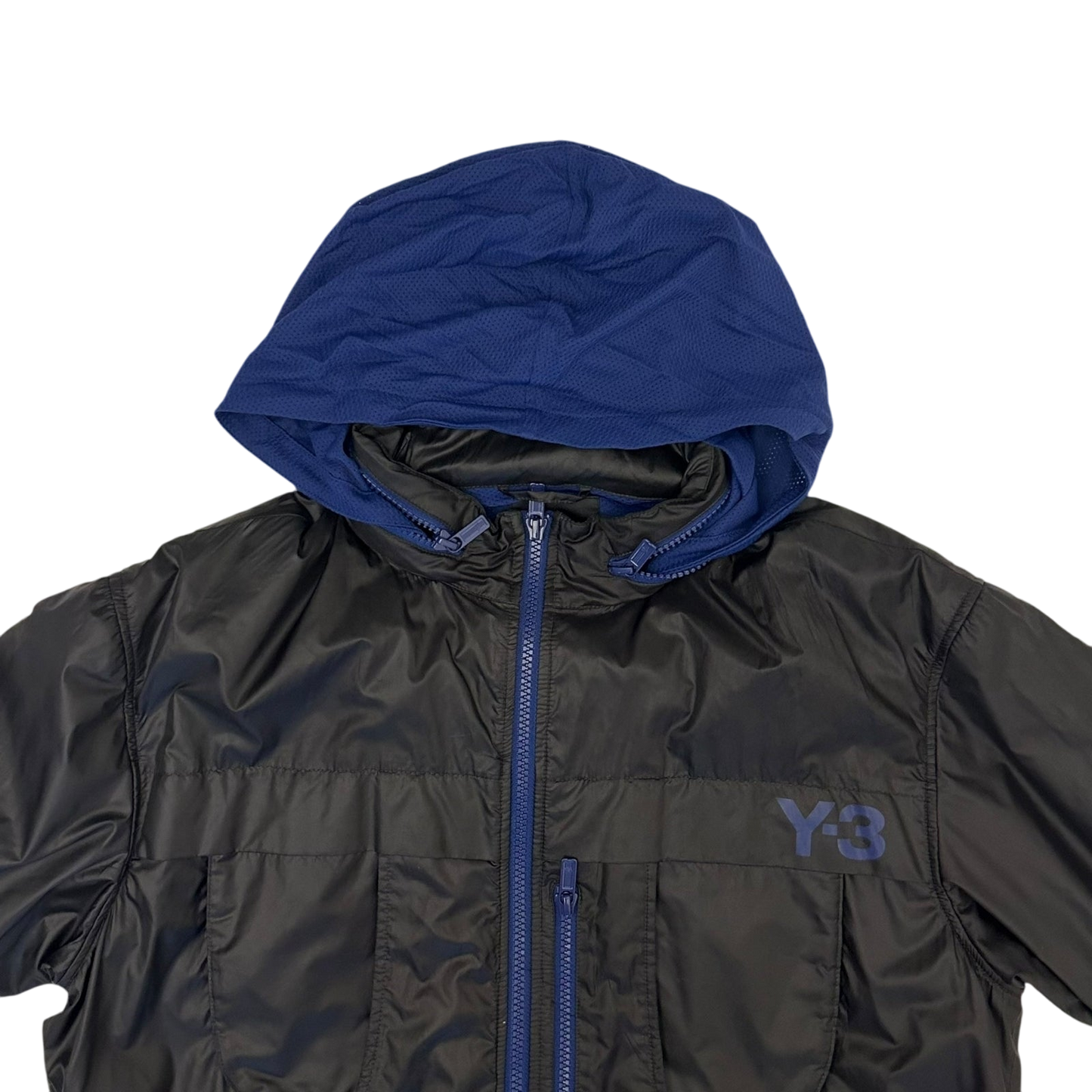 Y-3 Multi Pocket Track Jacket Black/Blue (Size M)