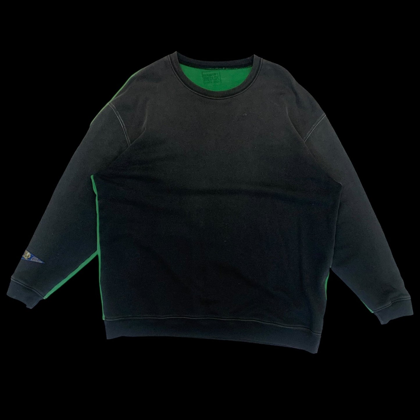 Kapital 2 Tone Remake Oversized Bone Sweatshirt (Free size)