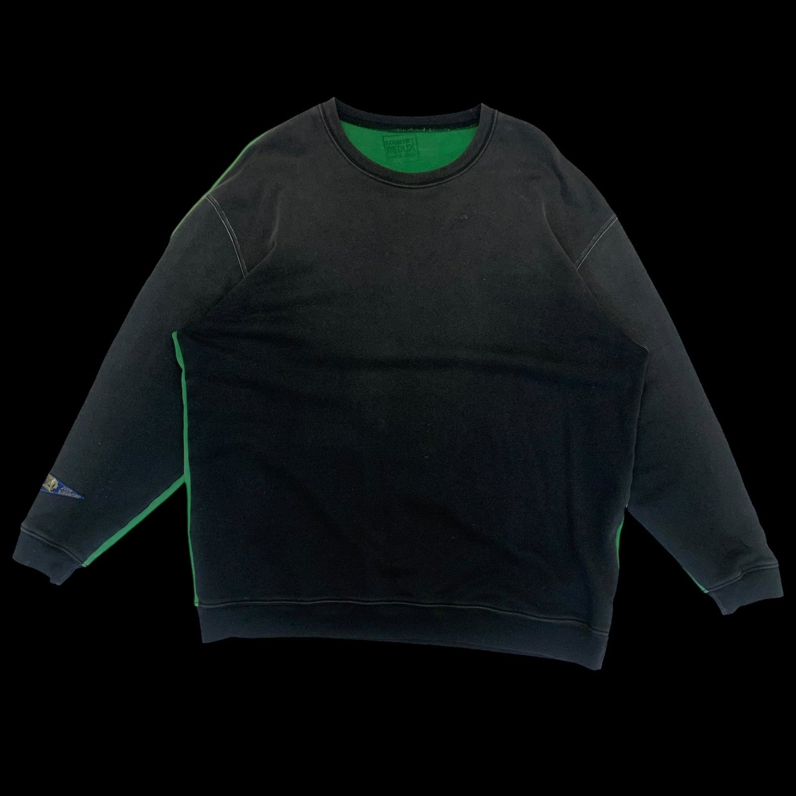 Kapital 2 Tone Remake Oversized Bone Sweatshirt (Free size)