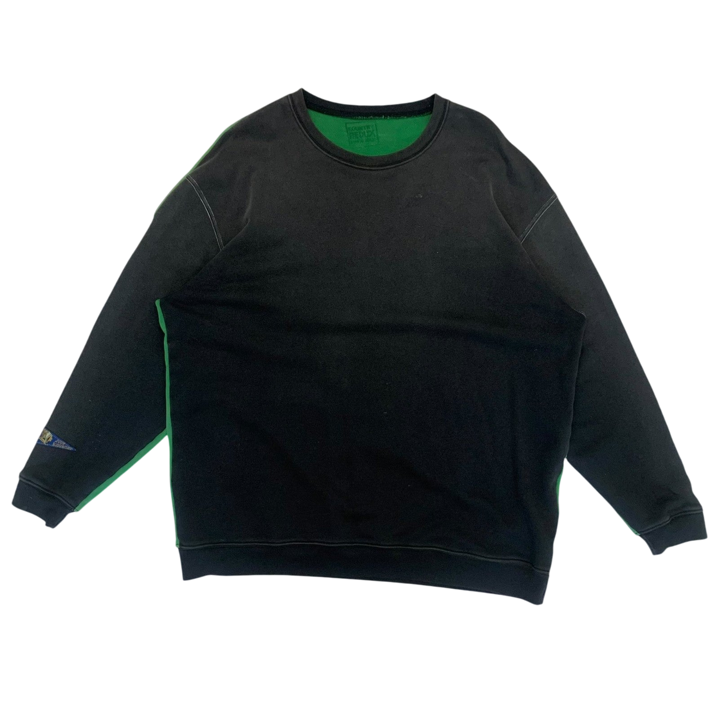 Kapital 2 Tone Remake Oversized Bone Sweatshirt (Free size)