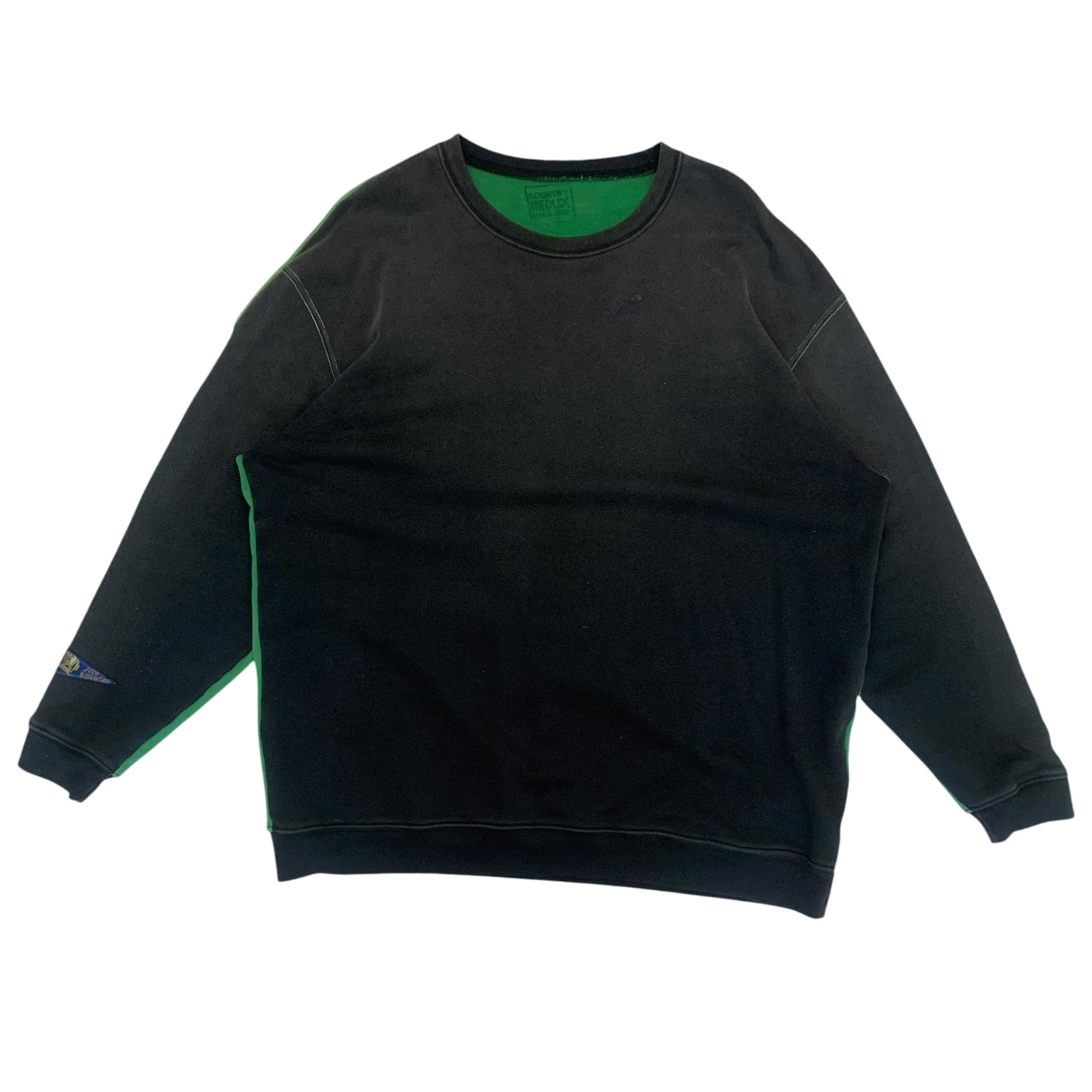 Kapital 2 Tone Remake Oversized Bone Sweatshirt (Free size)