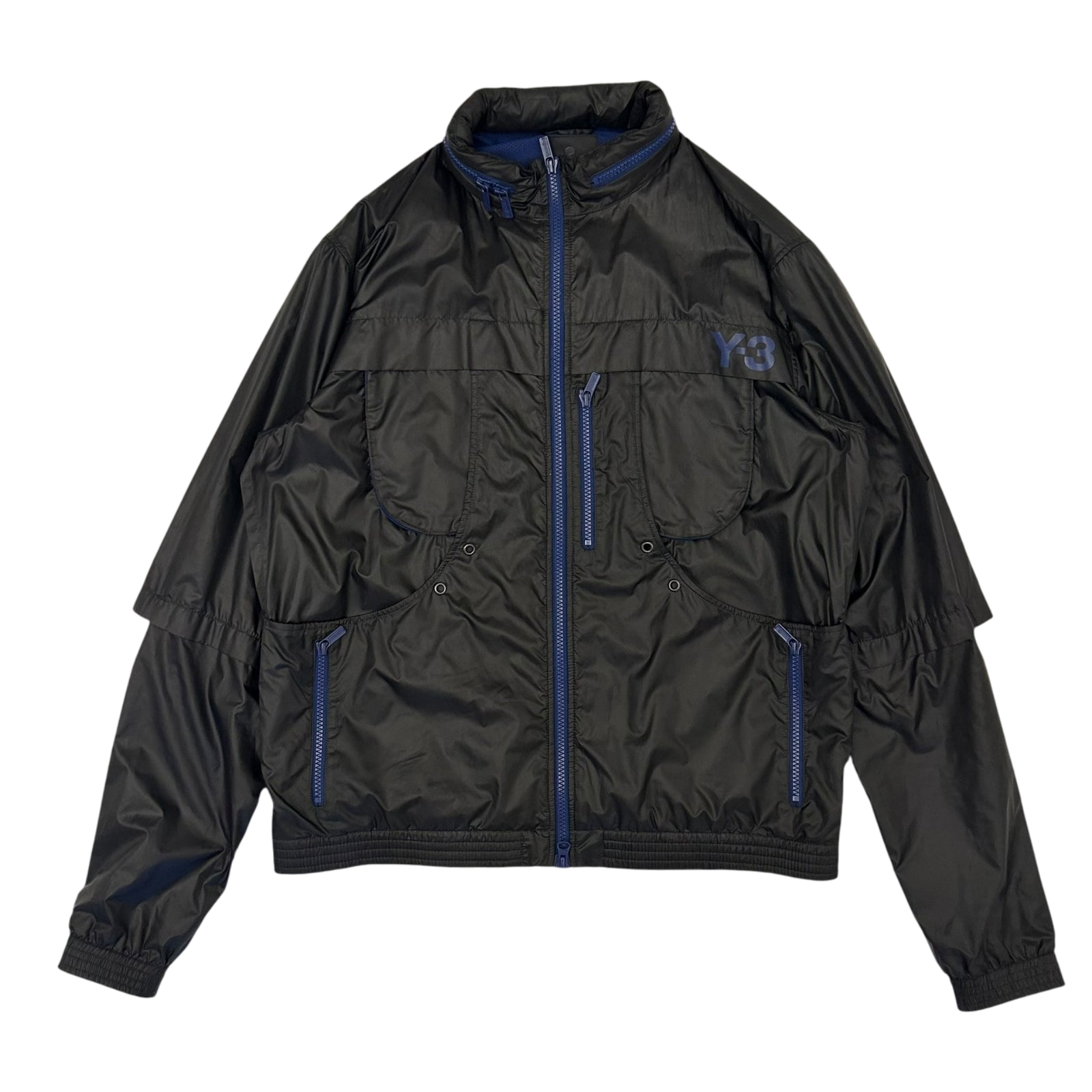 Y-3 Multi Pocket Track Jacket Black/Blue (Size M)