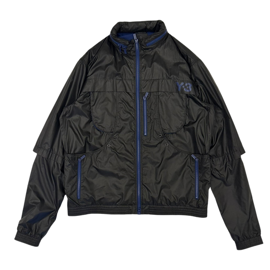 Y-3 Multi Pocket Track Jacket Black/Blue (Size M)