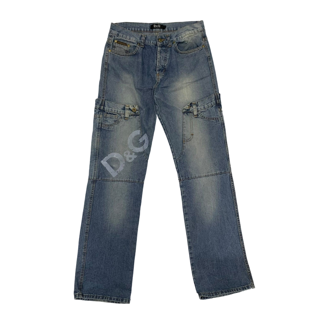 Dolce & Gabbana 90s Double-Waist Jeans (Size 32)