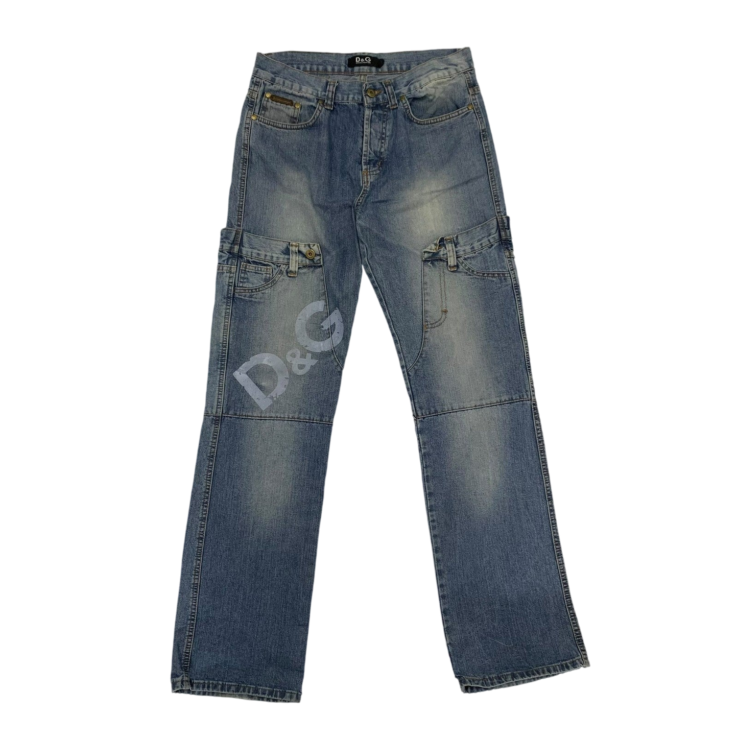 Dolce & Gabbana 90s Double-Waist Jeans (Size 32)