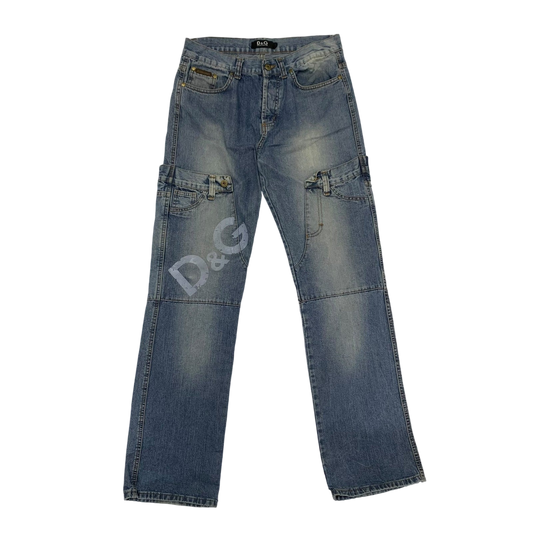 Dolce & Gabbana 90s Double-Waist Jeans (Size 32)