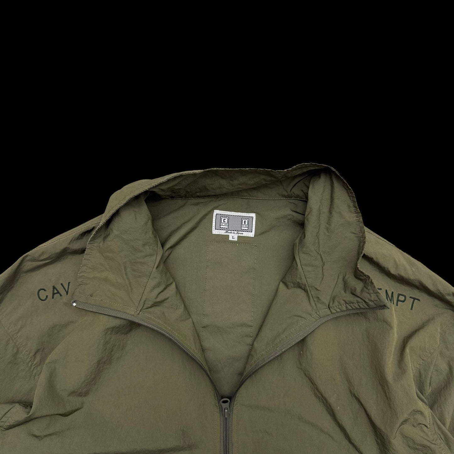 Cav Empt Packable Half-Zip Anorak Jacket Olive Green (Fits L-XL)