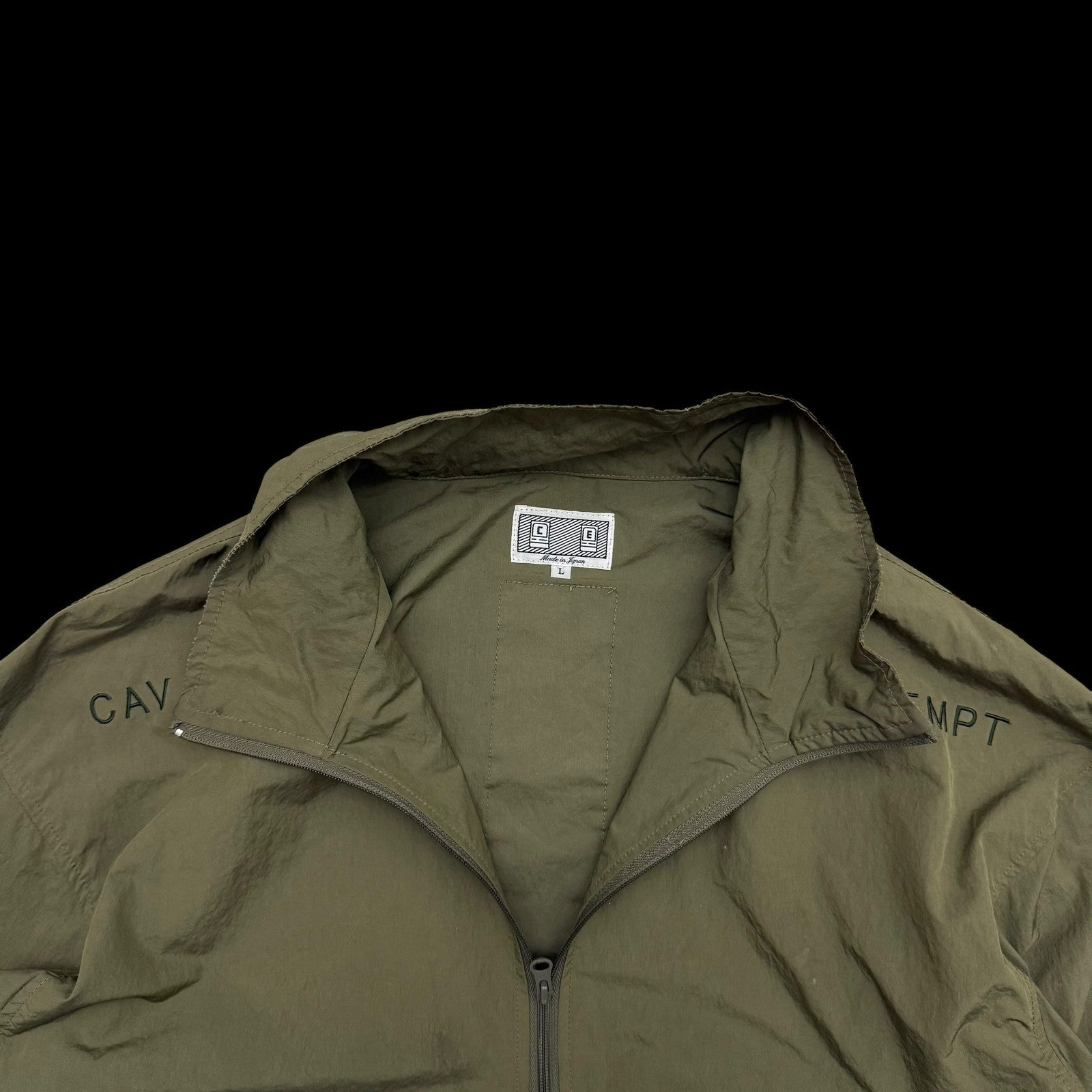 Cav Empt Packable Half-Zip Anorak Jacket Olive Green (Fits L-XL)