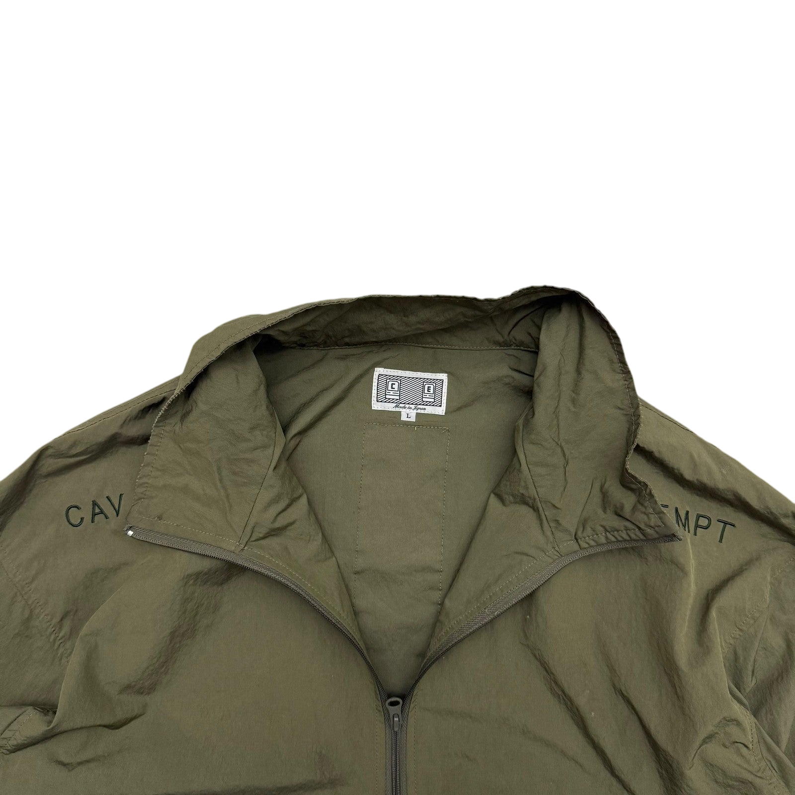 Cav Empt Packable Half-Zip Anorak Jacket Olive Green (Fits L-XL)