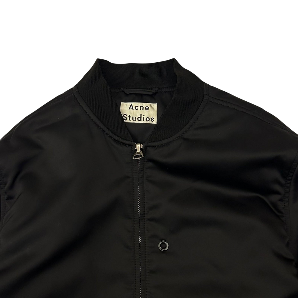 Acne Studios Nylon Matt Bomber Jacket Black (Fits M)