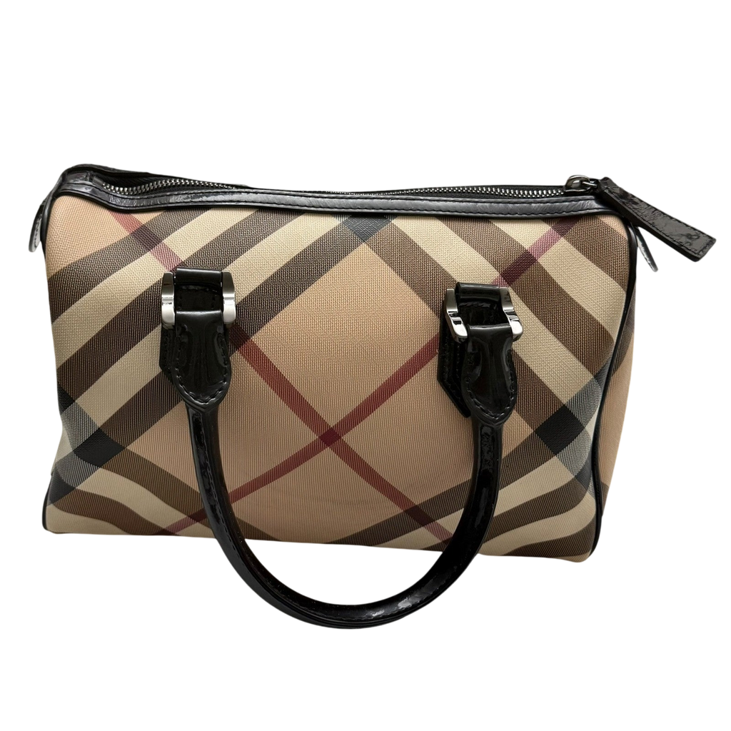 Burberry Nova Check PVC Chester Boston Bag