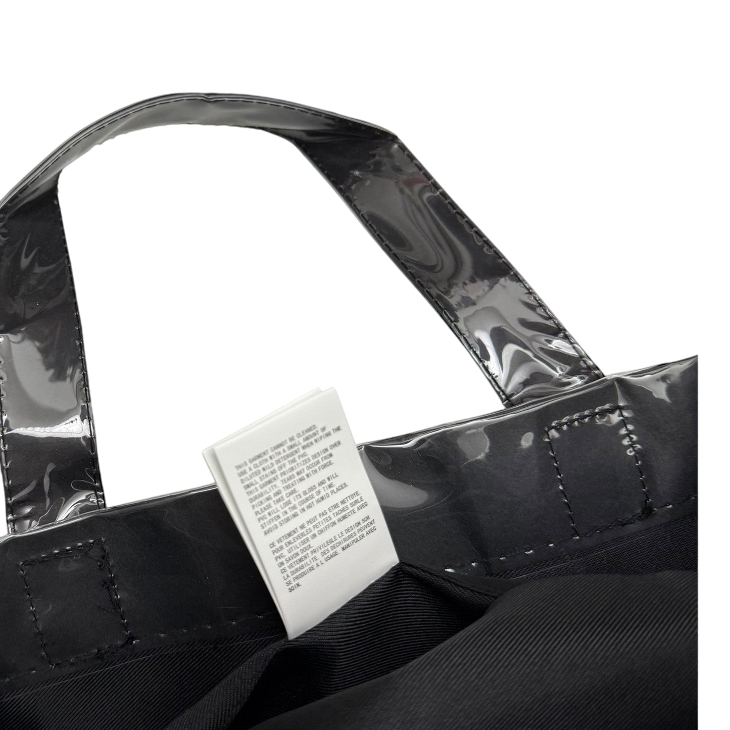 Comme des Garçons PVC Tote Bag Black