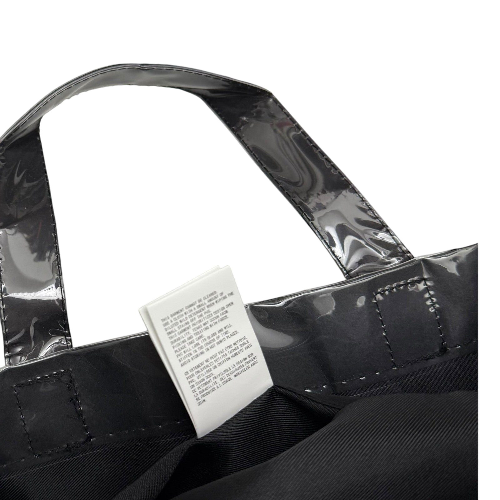 Comme des Garçons PVC Tote Bag Black