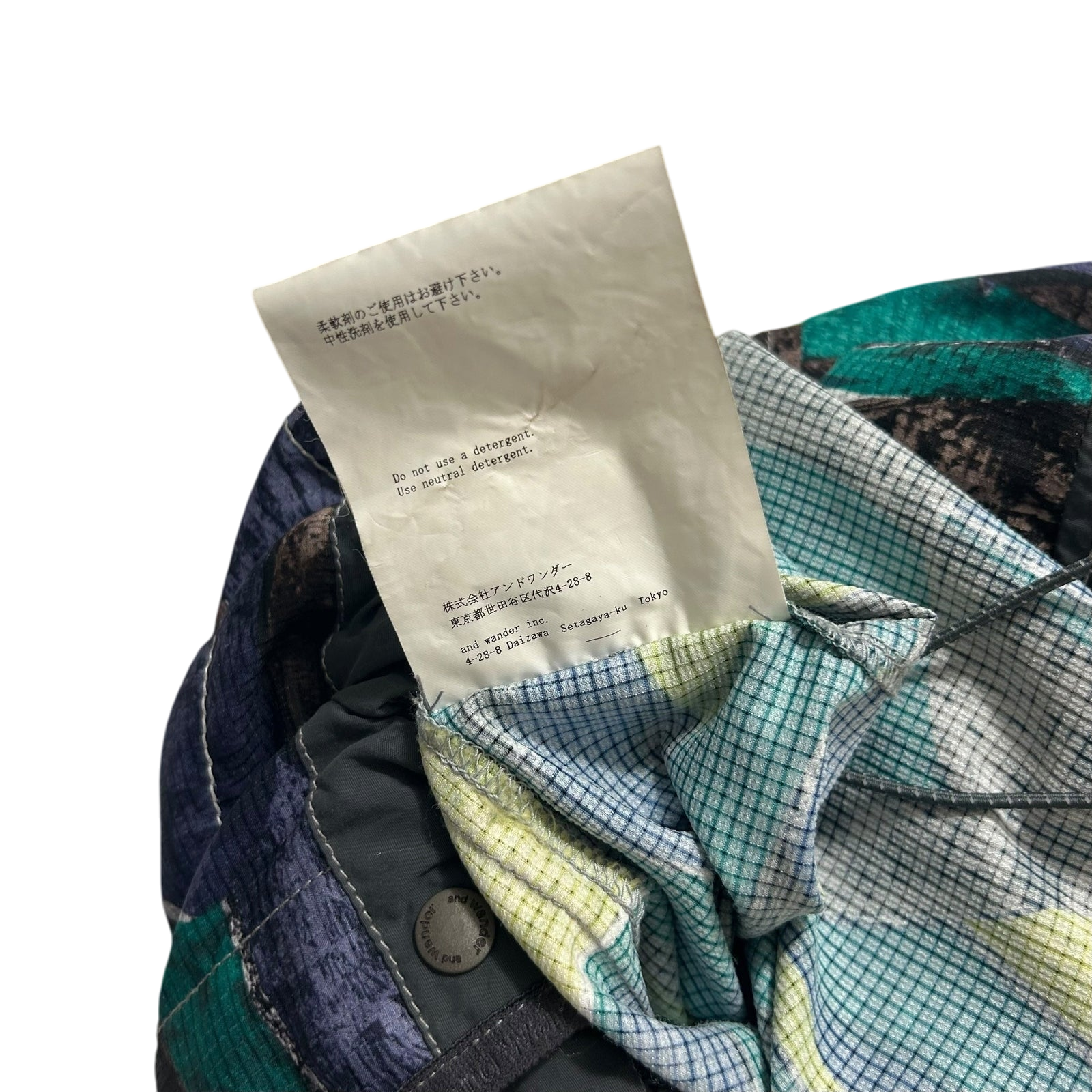 And Wander Printed Vent Hooded Jacket (Fits L/XL)