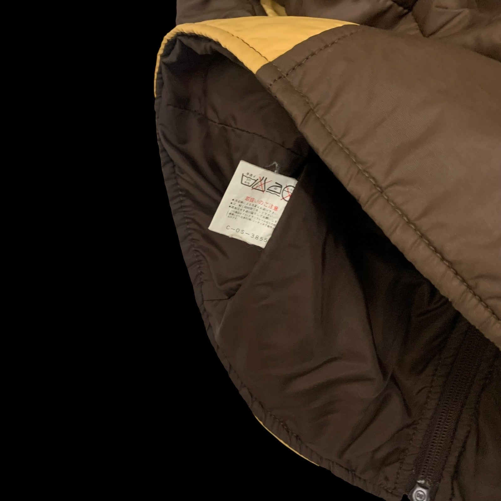 Moncler Vintage Ski Wear Jacket Brown / Yellow (Size L Womens)