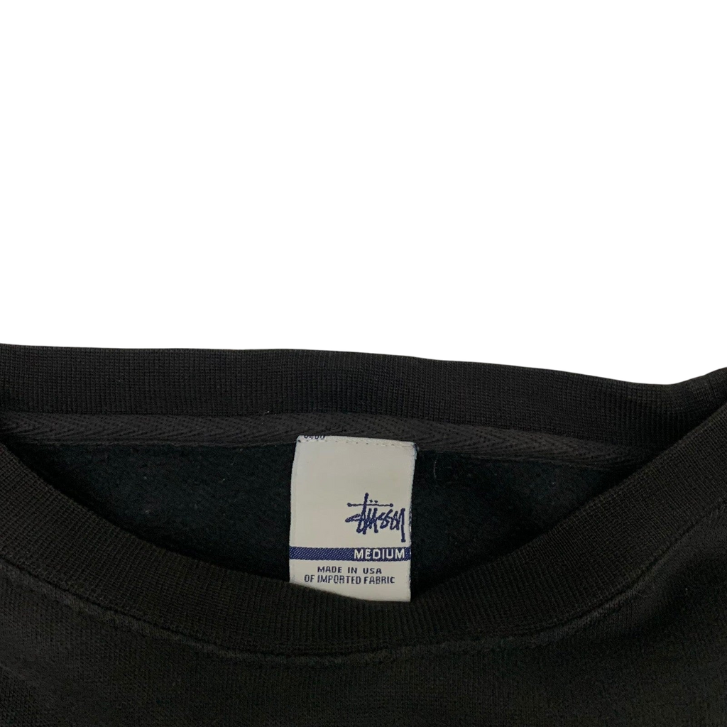 Stussy Vintage 00s No.4 Crewneck Black (Made in USA) (Fits M-L)