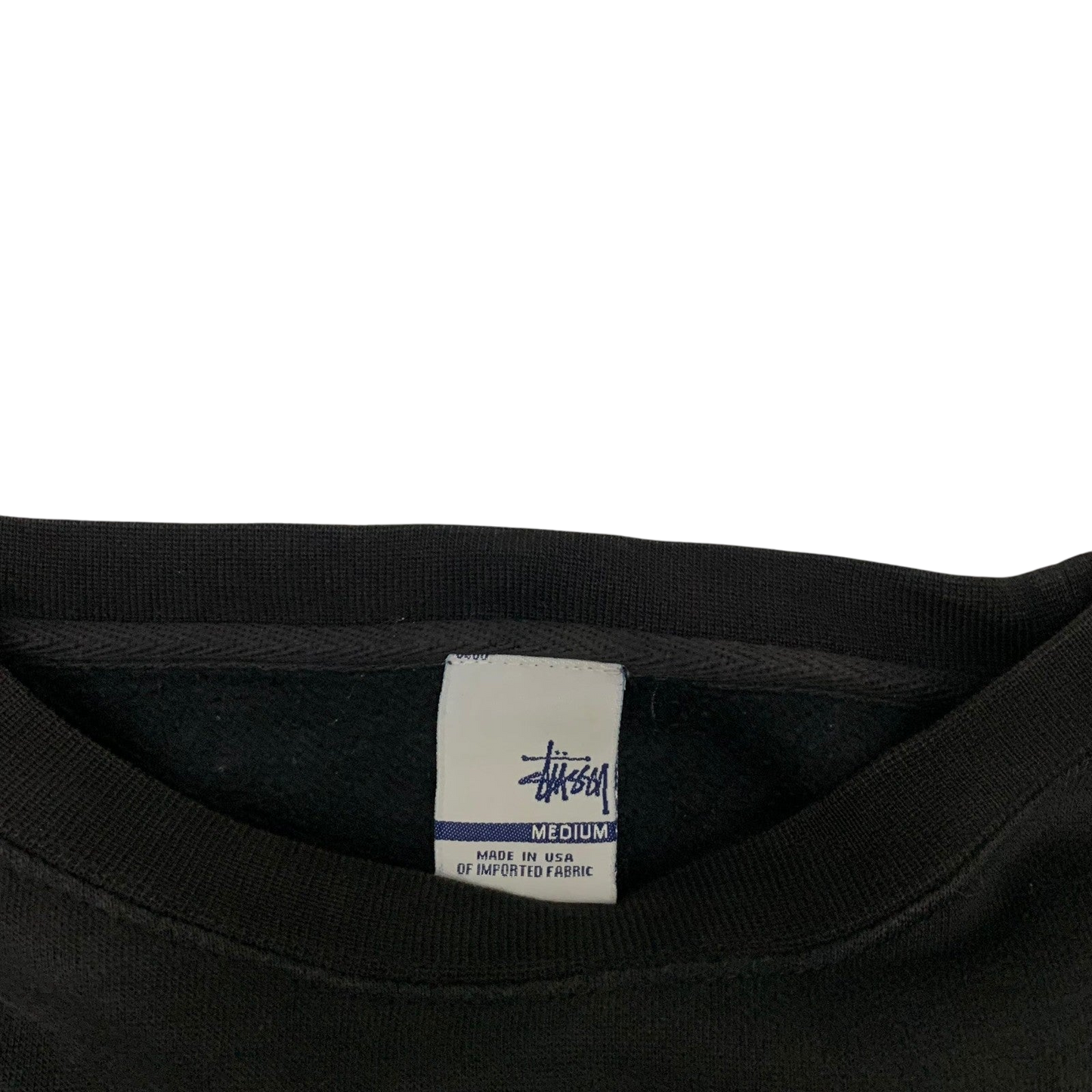 Stussy Vintage 00s No.4 Crewneck Black (Made in USA) (Fits M-L)