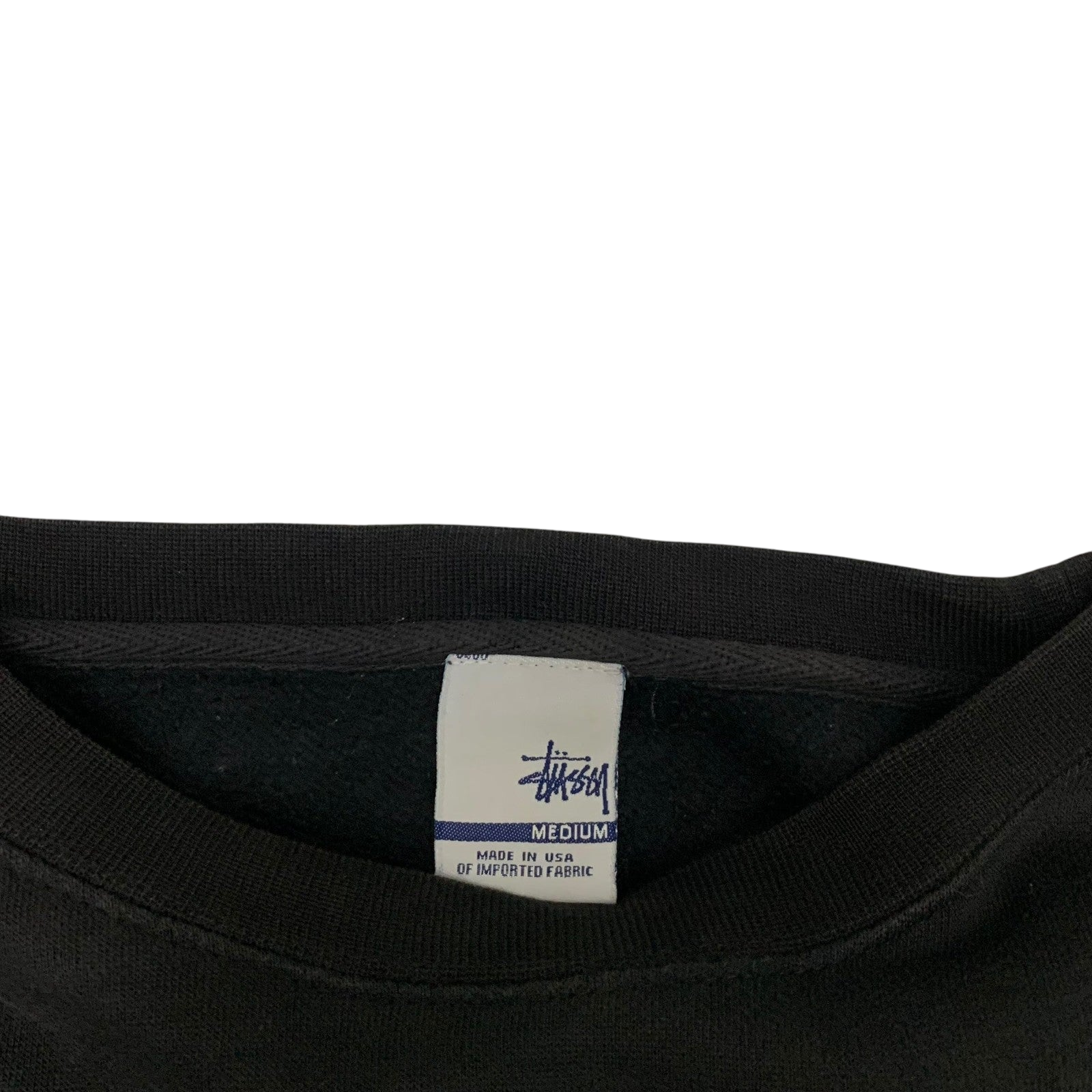 Stussy Vintage 00s No.4 Crewneck Black (Made in USA) (Fits M-L)