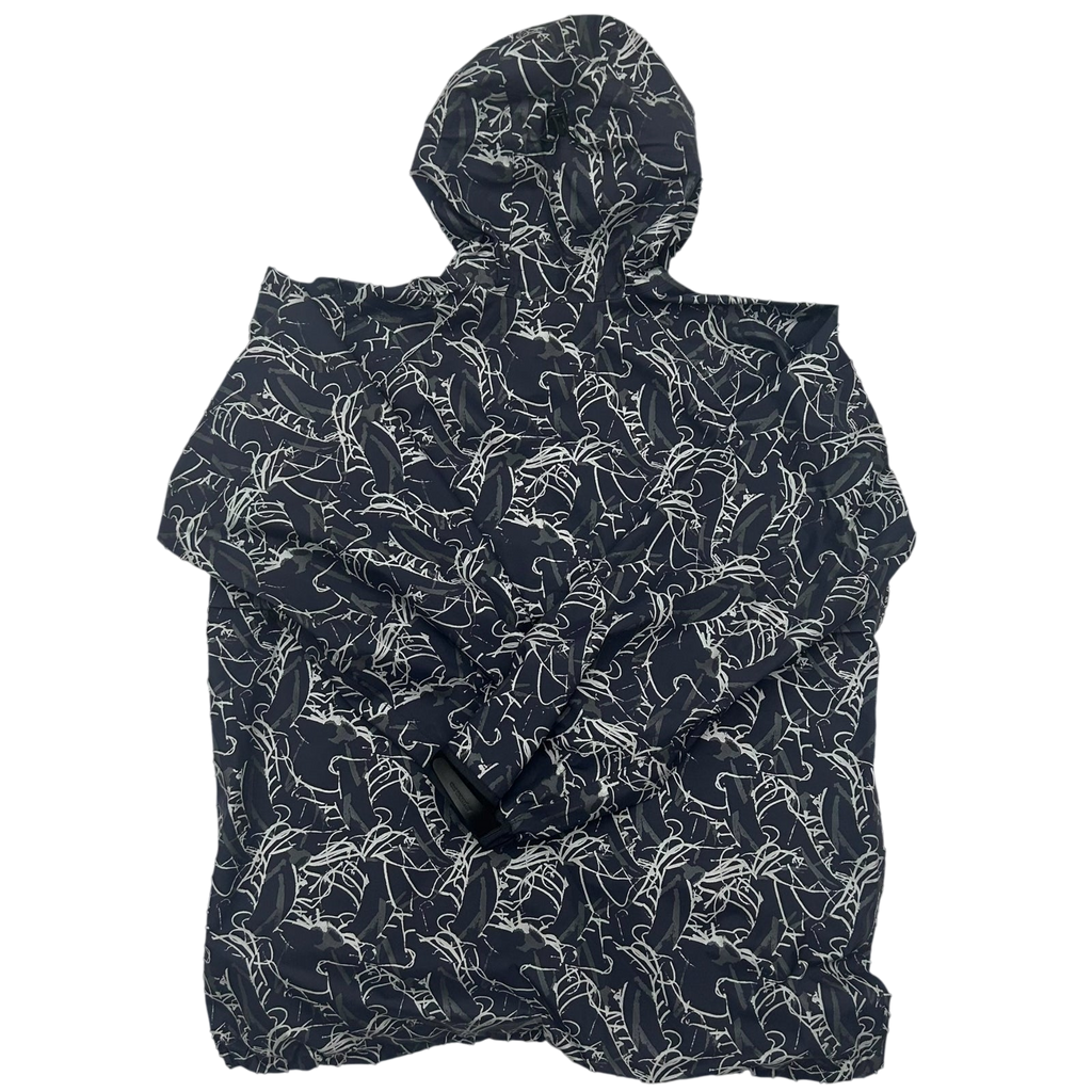 And Wander Reflective Printed Rain Jacket ‘Charcoal’(Fits XL)