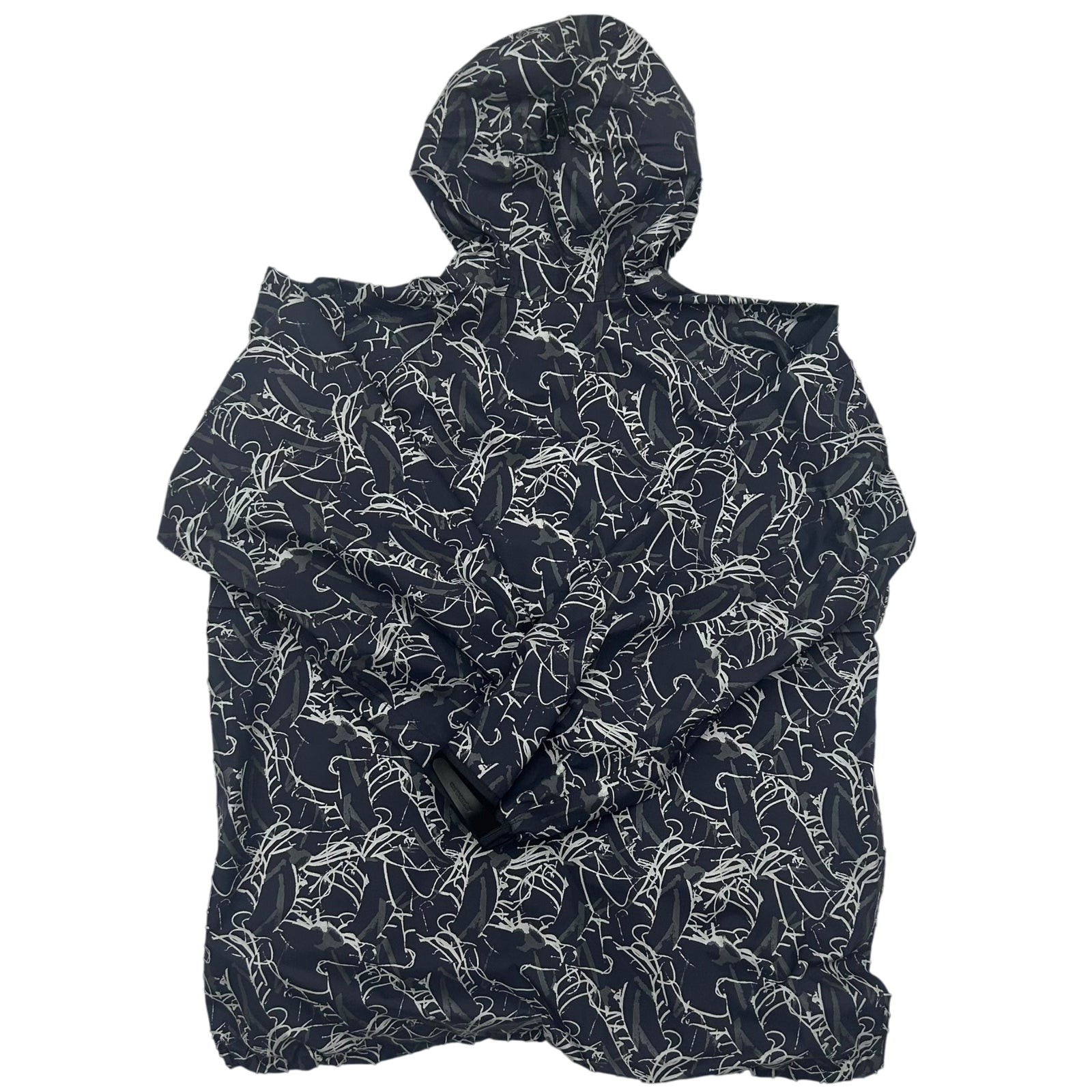 And Wander Reflective Printed Rain Jacket ‘Charcoal’(Fits XL)