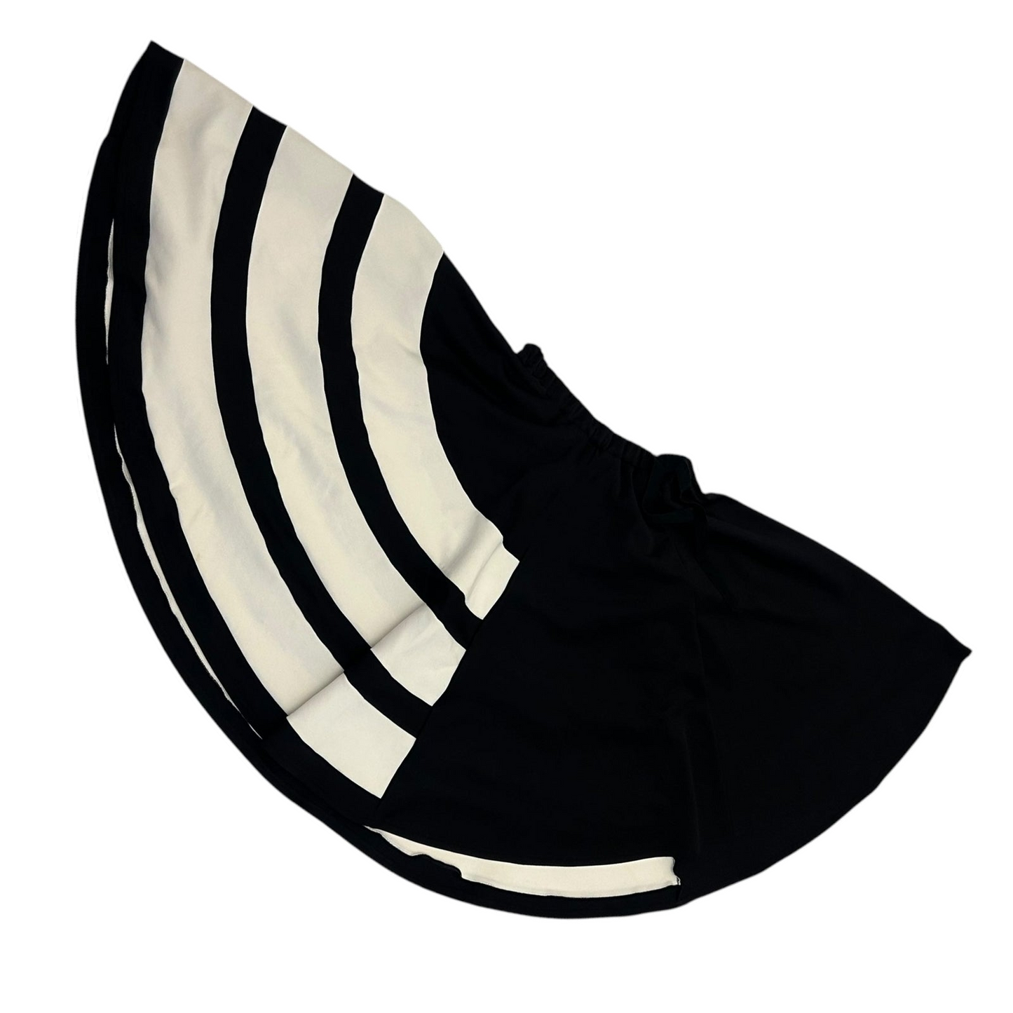 Y-3 Adidas Cotton Oversized Skirt Black/White (Fits M-L)