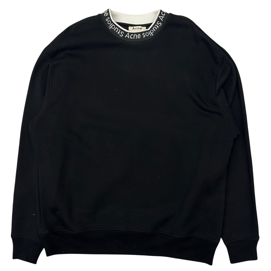 Acne Studios Jacquard Logo Sweater Black (Fits L-XL)