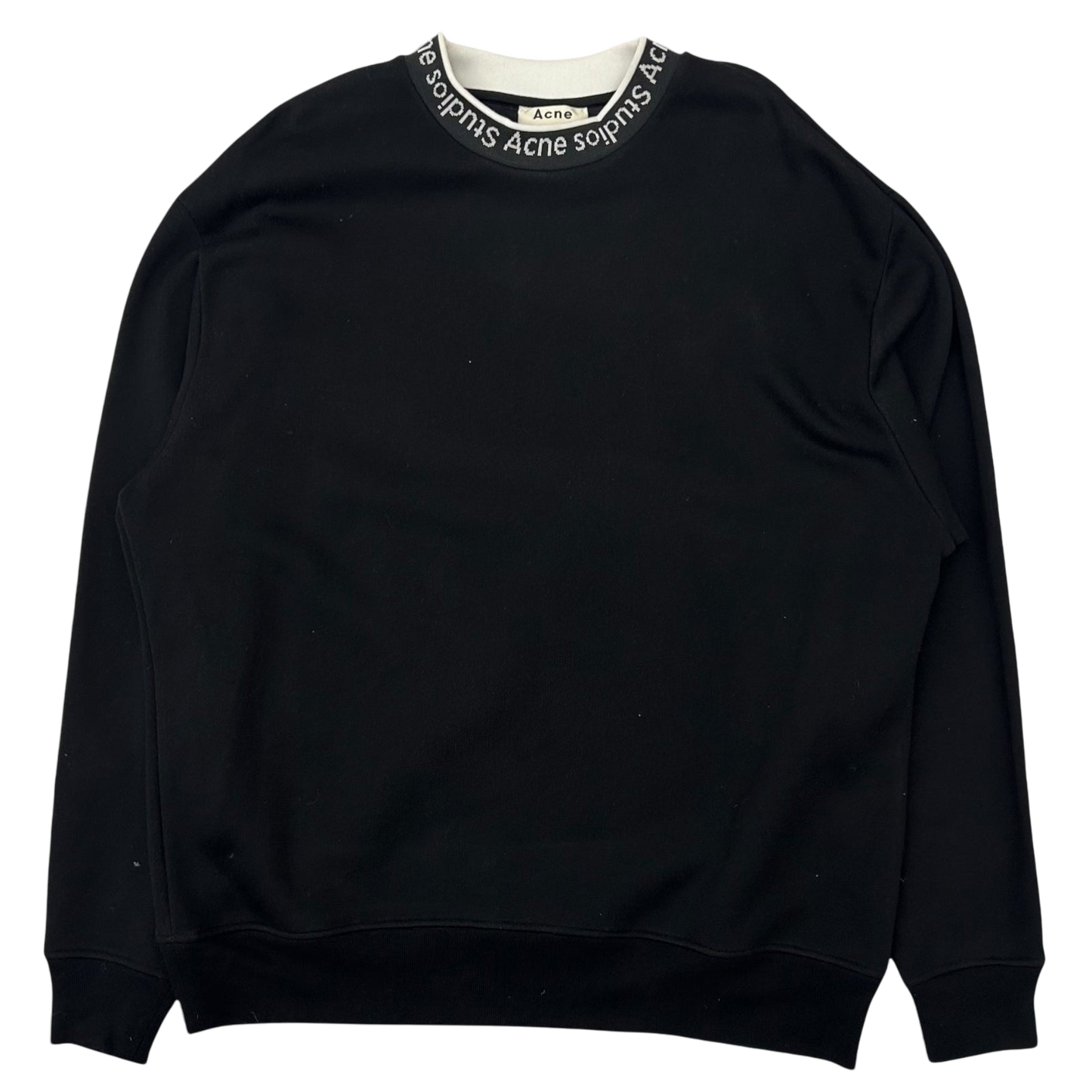 Acne Studios Jacquard Logo Sweater Black (Fits L-XL)