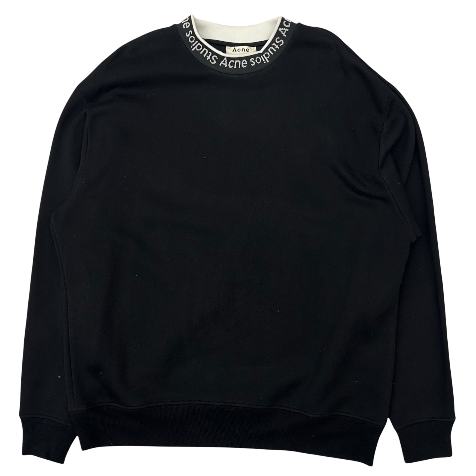 Acne Studios Jacquard Logo Sweater Black (Fits L-XL)