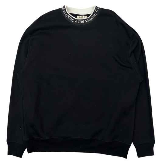 Acne Studios Jacquard Logo Sweater Black (Fits L-XL)